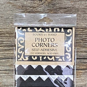 Black photo corners self-adhesive acid-free 252 ct. image 1