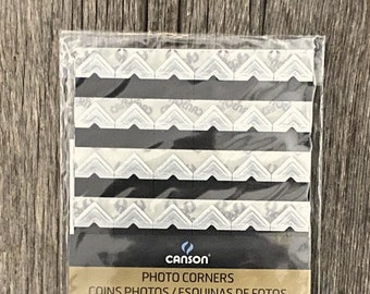 Silver photo corners self-adhesive acid-free  252 ct.