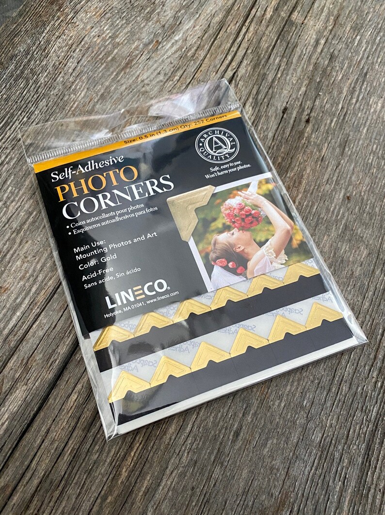 Gold photo corners self-adhesive acid-free 252 ct. image 2