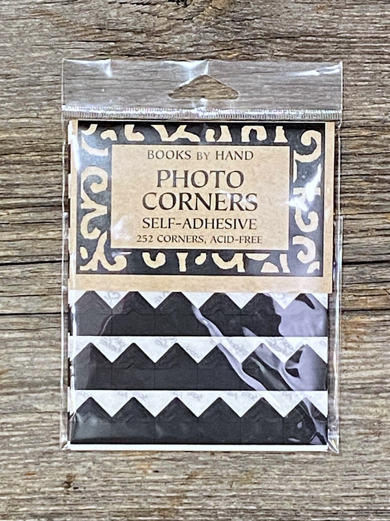 Black photo corners self-adhesive acid-free 252 ct. image 1