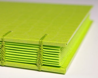 Handmade Journal - Key Lime MonoJournal