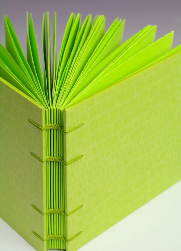 Handmade Journal Key Lime Monojournal - Etsy