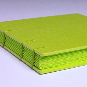 Handmade Journal - Key Lime Monojournal - Etsy