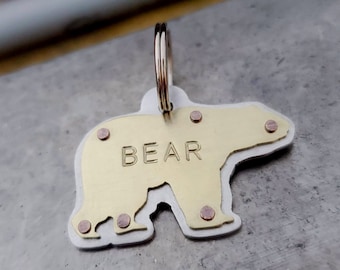 Bear pet tag