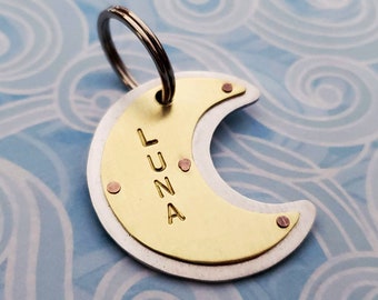 Moon pet tag