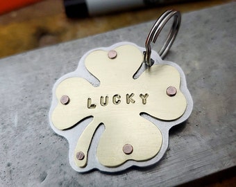 4 Leaf Clover Pet Tag