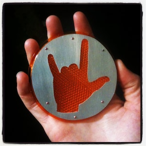 I love you bike reflector