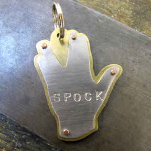 Vulcan Salute Pet Tag