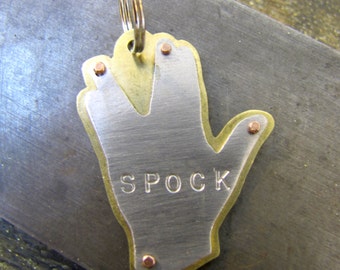 Vulcan Salute Pet Tag