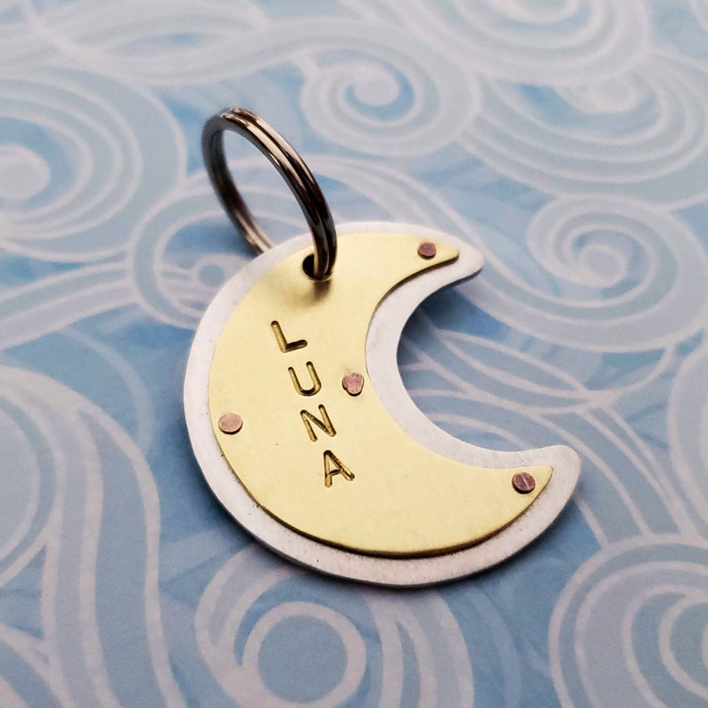 Moon pet tag image 1