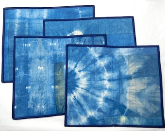 Placemats - Indigo - Hand-dyed - set of 4 (04)