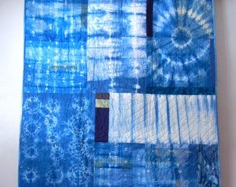 Quilt - Japanese Indigo Hand-Dyed - 49 x 47 -