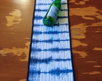 Table runner - Indigo - Tie dye - 44x10