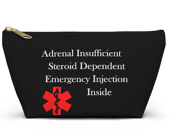 Adrenal Insufficiency Emergency Injection Bag, Medical Accessory Pouch