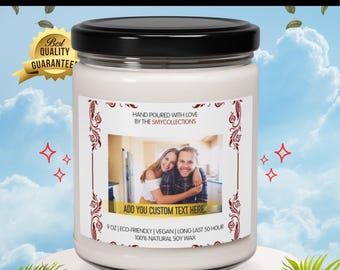 Photo Candle, Bridesmaid Proposal, Personalized Candle, Bridesmaid Gifts, Photo Gifts, Custom Photo Gift, Bridesmaid Candle