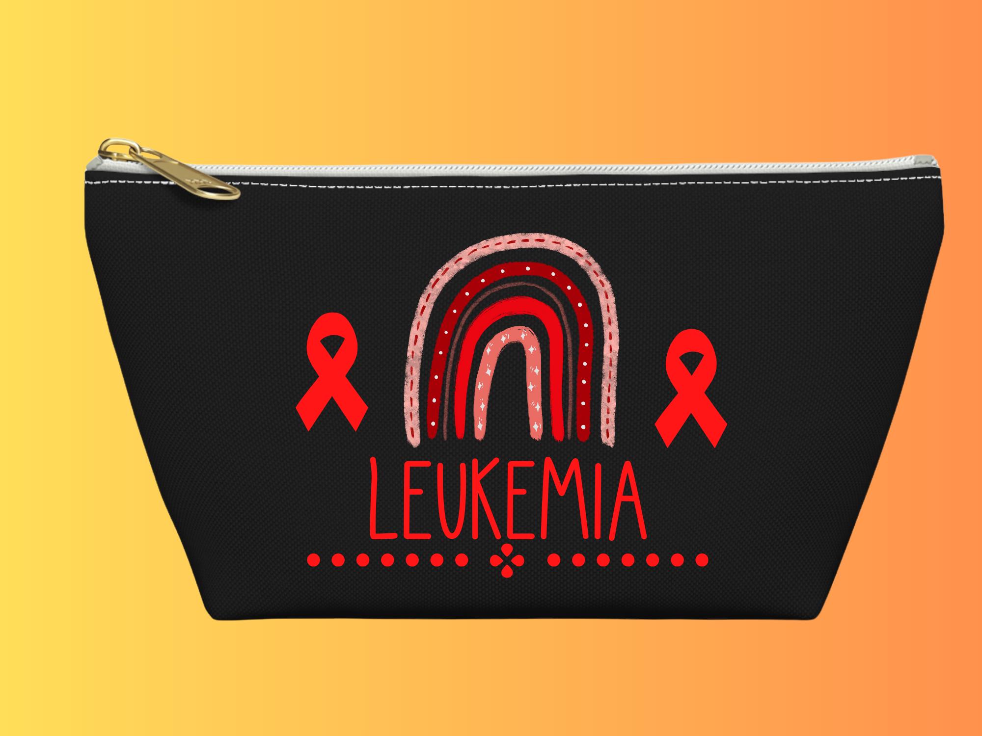 BLUPARK Leukämie-Bewusstseins Make-up-Tasche – Orange Band, Unterstützung Für Überlebende & Krieger