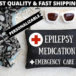 Pochette personnalisée pour médicaments contre l&#39;épilepsie pour soins d&#39;urgence Sac de voyage médical personnalisé pour la sécurité antiépileptique et le stockage des médicaments
