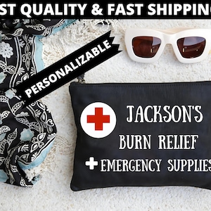 Personalized In Case of Emergency, Medical Kit, Medicine Pouch, Travel Pouch, Travel Bag, Gift for Her, Makeup Bag,Gift for Mom, Dad Gift