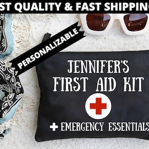 Jennifer First Aid Kit and Emergency Essentials - Personalized Travel Medical Pouch for Safety & Convenience