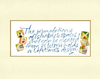 Shapes & Spaces in the Alphabet