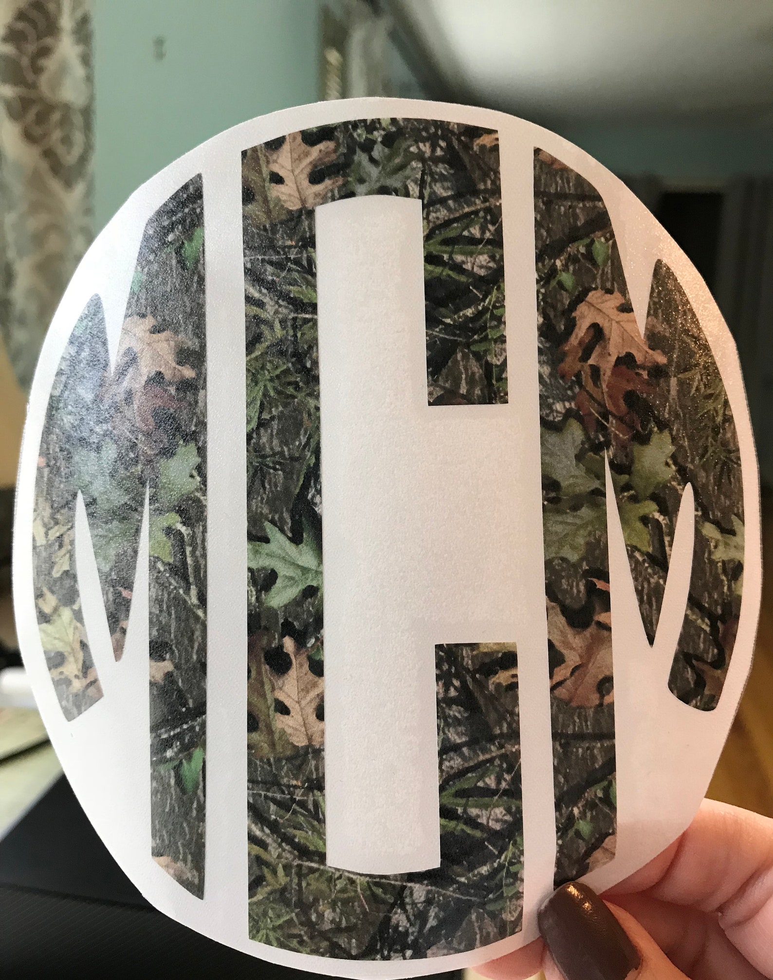 6 Inch CAMO Camouflage Name Decal Vinyl Monogram....you Choose Etsy