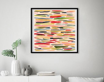 Abstract Print, Modern Art, Watercolor Painting, Rainbow Abstract #2, Oversized Wall Decor, Alicia Bock, Watercolor Print, Abstract Painting