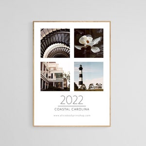 Coastal Carolina Calendar 2022 Charleston 12 Month Desk Calendar 2022 Watercolor Paintings | Etsy