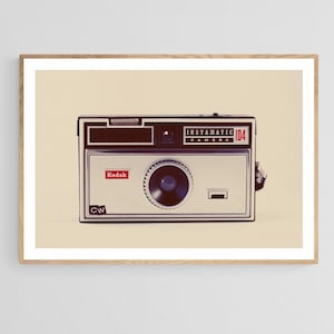 Camera Print, Kodak Instamatic, Vintage Camera Art, Vintage Photograph, Camera Photography, Mid Century Modern Art, Overiszed Print, Bock
