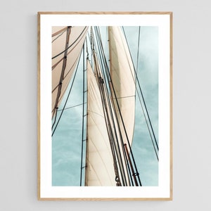 Sailboat Print, Set Sail, Sail Boat Wall Art, Coastal Decor, Ocean Art, Boat Art Print, Coastal Photograph, Modern Coastal Art, Nautical Art