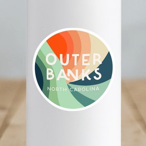 Outer Banks Sticker, Outer Banks Decal, OBX Sticker, Waterbottle Sticker, Vinyl Sticker, Waterproof Sticker, Ocean Sticker, Beach Sticker
