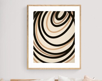 Abstract Print, Modern Art, Oil Painting, Winter Lines, Oversized Decor, Alicia Bock, Abstract Painting, Neutral Wall Art, Minimal Print