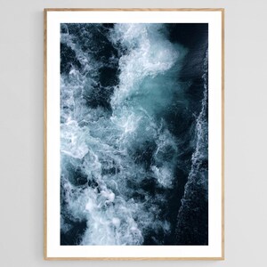 Michigan Art, Ocean Art, Lake Superior 1, Ocean Waves Print, Beach Photograph, Nautical Decor, Coastal Print, Great Lakes Art, Oversized Art
