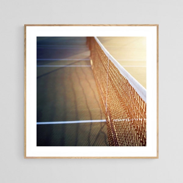 Tennis Print, Tennis Court Photograph, Summer Photography, The Game 1, Fine Art Tennis Photograph, Green Art, Sports Art, Oversized Wall Art