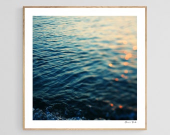 Lake Michigan Print, Ocean Photography, Coastal Art Print, Beach Art, Ocean Print, Michigan Photograph, Druzy, Beach Wall Art, Beach Print