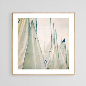 Sailboat Print, Boat Art, Michigan Photograph, Coastal Decor, Sail Boat Photograph, Nautical Print, Travel Art, Oversized Wall Art, Bock