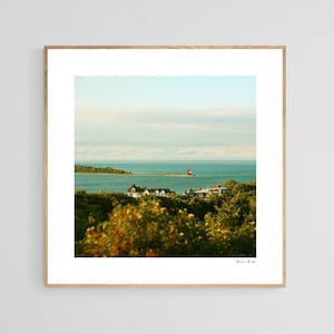 Mackinac Island Art,  Round Island Print, A Very Good Morning, Michigan Art, Lake Michigan Print, Fine Art Photograph, Oversized Art Print