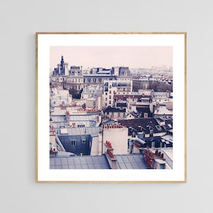 Paris Photography, Paris Rooftops Photograph, French Photography, Paris Skyline,  Fine Art Photograph, Paris Art, Pris Print, French Art
