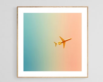 The Leaving, Airplane Art Print, Travel Photograph, Airplane Photograph, Plane Art Print, Plane Photo, Travel Photo, Gift For Travelers