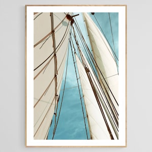Sail Boat Art, Catch The Wind, Boat Print, Nautical Art Print, Coastal Photo, Sailboat Photograph, Sail Boat Photograph, Coastal Art Print