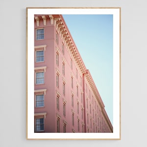 Charleston Art, South Carolina Print, Pretty In Pink, Charleston Photograph, Architecture Photo, Oversized Art, Alicia Bock, Pink Art Print