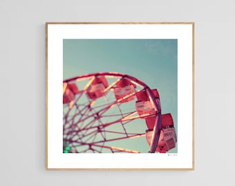 Fair Photograph, Ferris Wheel Photograph, Fine Art Print, Summer Art, Fair Art, Number 15, Alicia Bock, Oversized Art Print, Carnival Art