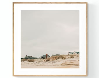 Outer Banks Wall Art, Beach Photograph, Outer Banks Photo, Cottage Row #1, North Carolina Photograph, Beach Print, Coastal Art, Neutral Art
