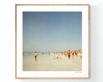 Polaroid Photograph, Beach Photograph, Siesta Key Print, Florida Art, 2900 Miles 6, Fine Art Photograph, Polaroid Print, Vintage Photo Art