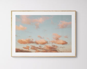 Cloud Photograph,  Sky Print, Cloud Art, Inspired Dreaming, Minimal Decor, Boho Art, Romantic Art, Bock, Fine Art Photograph, Oversized Art