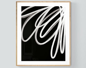 Abstract Print, Modern Art, Oil Painting, Winding Roads, Oversized Decor, Alicia Bock, Abstract Painting, Neutral Wall Art, Minimal Print