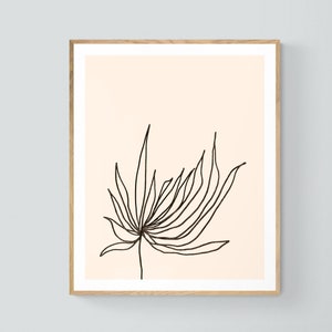 Minimal Floral Print, Modern Art, Botanical Art, Flower Print, Oversized Wall Decor, Alicia Bock, Minimal Drawing, Line Art, Floral Decor