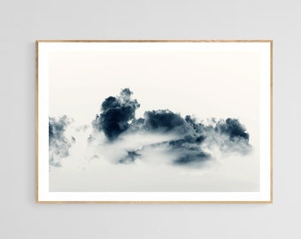 Storm Clouds #2, Original Print, Collecting Clouds, Sky Print, Cloud Photograph, Cyanotype Photograph, Fine Art Photograph, Oversized Art