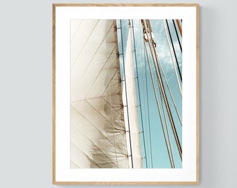 Sailboat Print, Trade Winds, Landscape Photograph, Ocean Art, Fine Art Photograph, Boat Print, Alicia Bock, Oversized Art, Sailing Photo