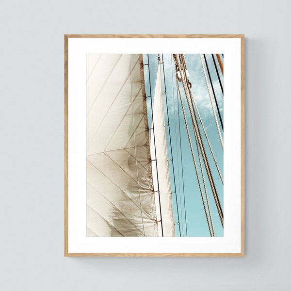 Sailboat Print, Trade Winds, Landscape Photograph, Ocean Art, Fine Art Photograph, Boat Print, Alicia Bock, Oversized Art, Sailing Photo