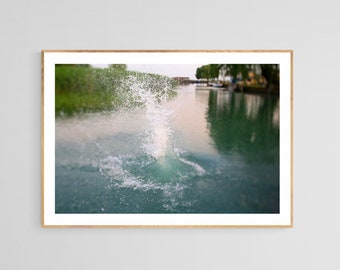 Michigan Art Print, Summer Splash, Nature Photography, Coastal Wall Art, Landscape Photograph,Fine Art Print, Oversized Wall Decor, Lake Art